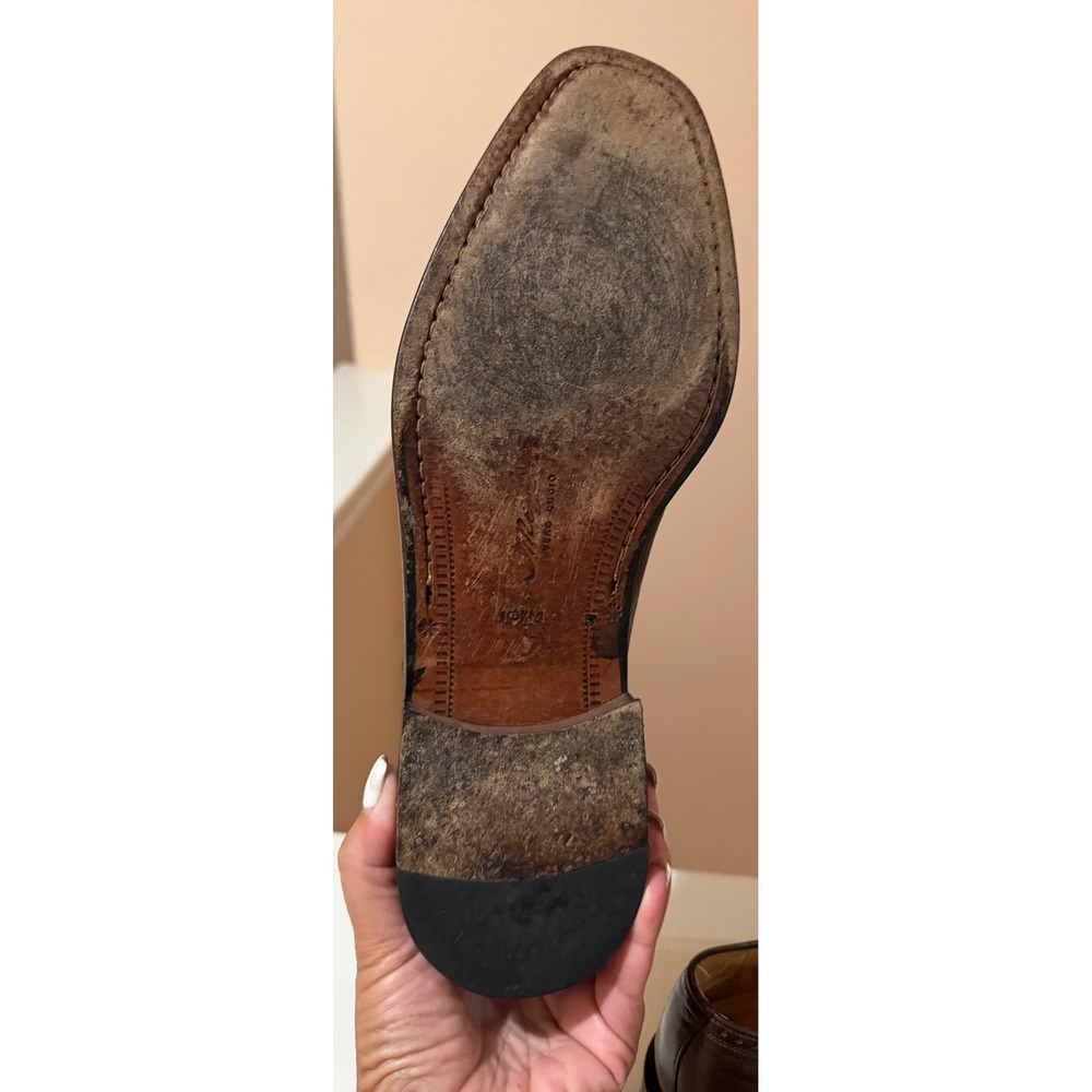 Mezlan Nicola Cap Toe‎ Oxford Brown Leather Dress Shoes Men's 10.5 Made Spain - Picture 6 of 12